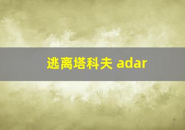 逃离塔科夫 adar